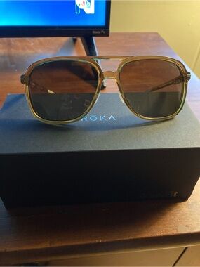 Roka Bandera polarized brinze sunglasses NWT